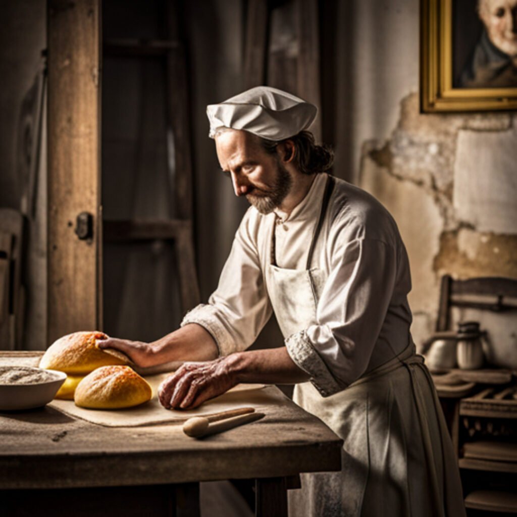 Colonial Sourdough 1 Colonial man making sourdough