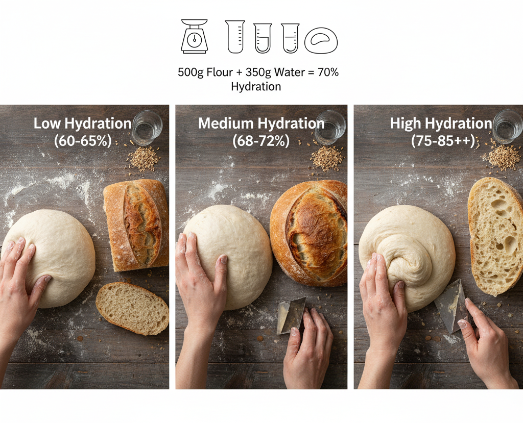 Sourdough Hydration — How to Get It Right Every Time 1 Sourdough hydration